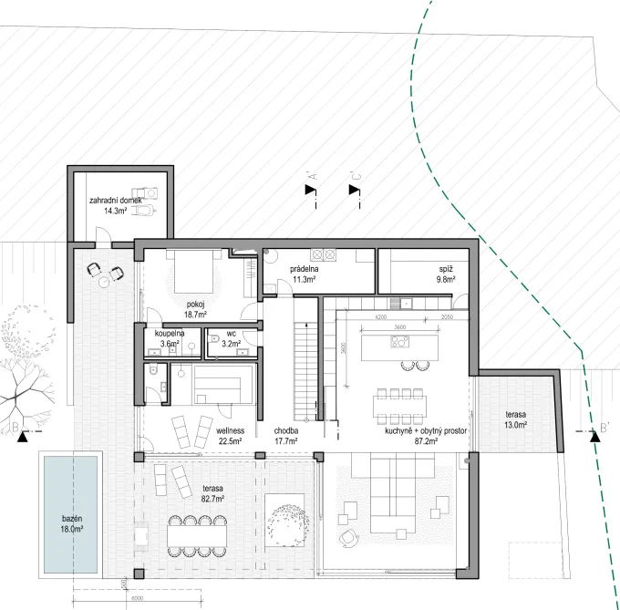 Basement floor plan