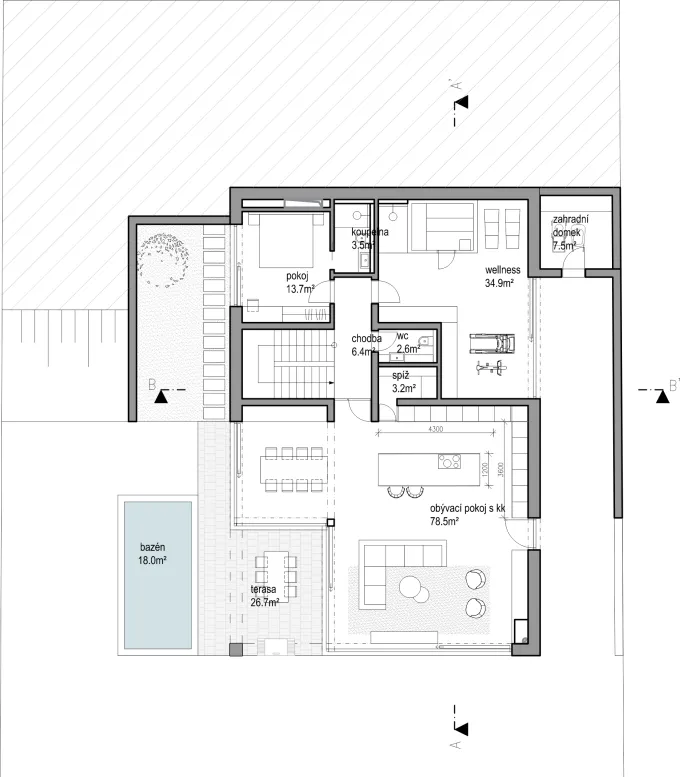 Basement floor plan