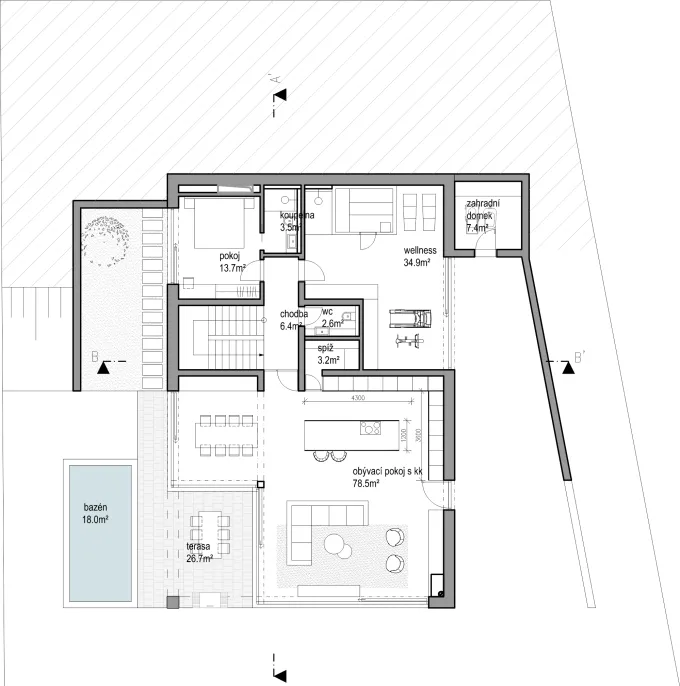 Basement floor plan