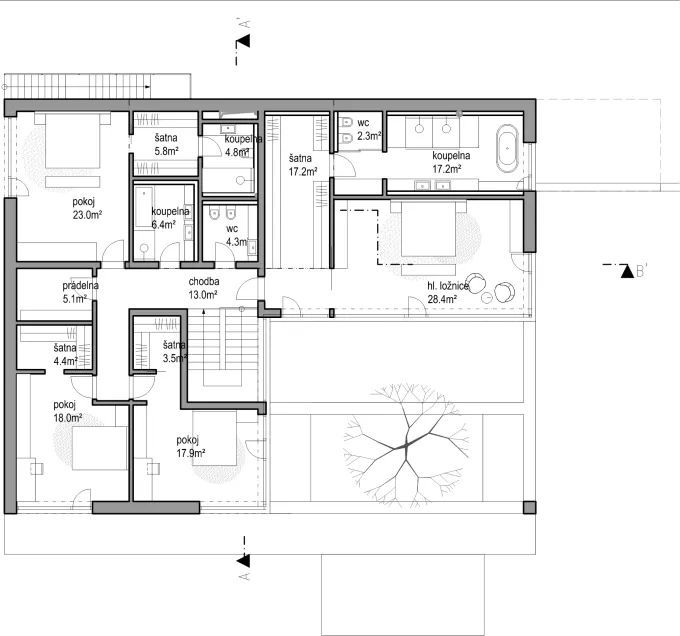 Basement floor plan