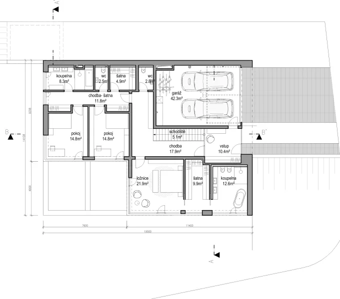 Basement floor plan