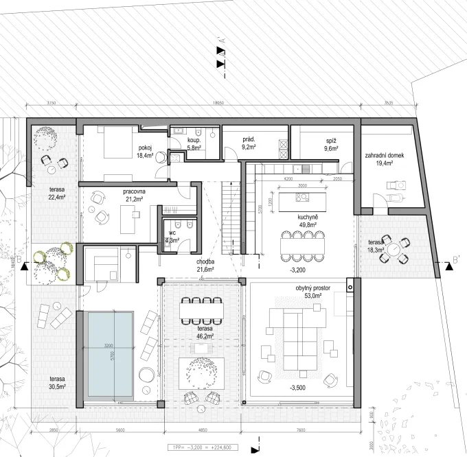 Basement floor plan